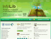 Tablet Screenshot of infolib.sk